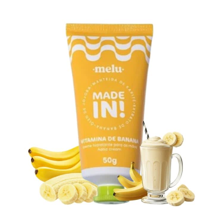 Creme hidratante para mãos Melu – Made In! Vitamina de Banana